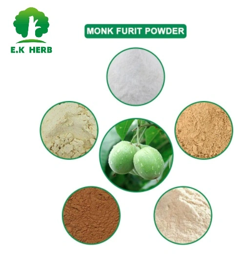 E. K Herb Natural Herbal Extract Sweetner Monk Fruit Extract20%-70% Mogroside V Luo Han Guo Extract Monk Fruit Concentrate Juice Monk Fruit Monk Fruit Sweetener